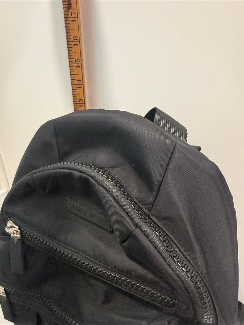Anne Klein Sport Midi backpack in black nylon like new - Picture 4 of 7
